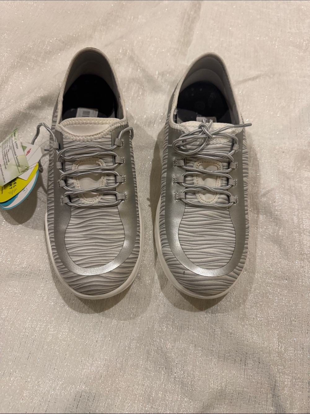 Bzees Women's Light Gray Slip-On Sneakers
